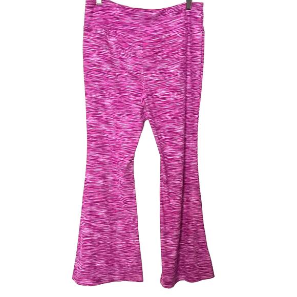NO BO HI-RISE WIDE LEG BOHO PANTS, JUNIORS, XXL (19)-PINK, PURPLE  LINEAR PAT. - Picture 12 of 12